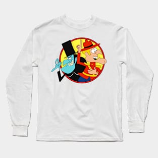 Dudley Do-Right and Snidely Whiplash -  Bullwinkle Long Sleeve T-Shirt